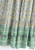 Boho Skirts in Esme Flower in Green For Women